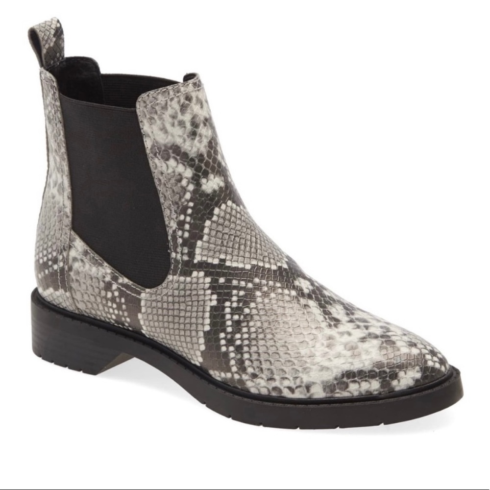 Treasure and Bond Chelsea Boot Snake Print